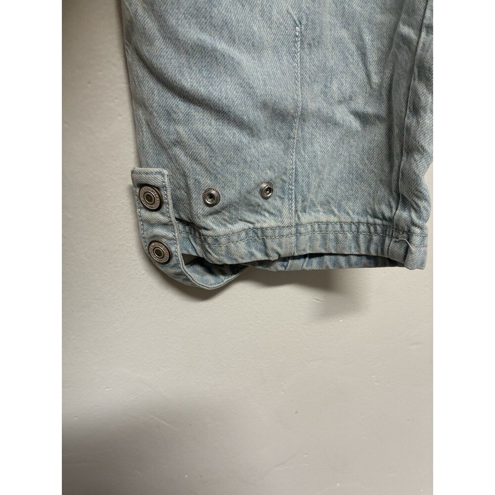 We The Free Hazel Pull On Drop Waist Harem Cargo Pocket Jeans Light Wash XL - Picture 4 of 9